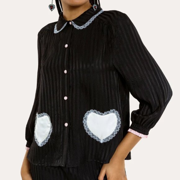 Morgan Lane Tops - Morgan Lane Penny Faye Top in Black